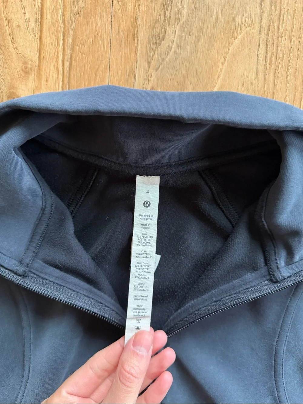 Lululemon Brushed Softstreme zip up jacket
